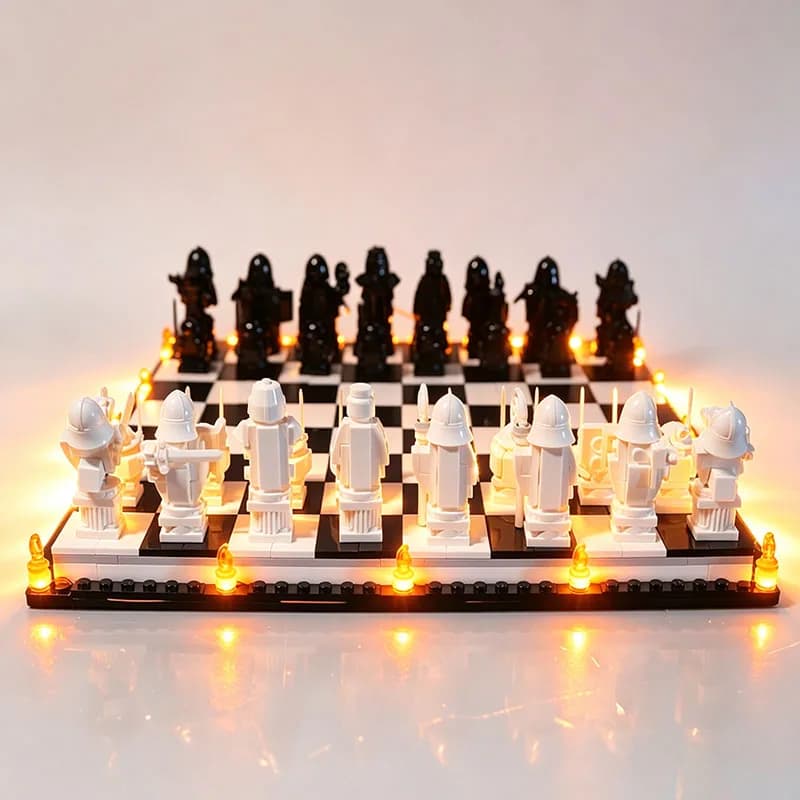 Kit di luci a LED per LEGO Wizard's Chess 76392, lampada fai da te, giocattoli, regalo di Natale (non include blocchi da costruzione, mattoncini, kit, set, modello)