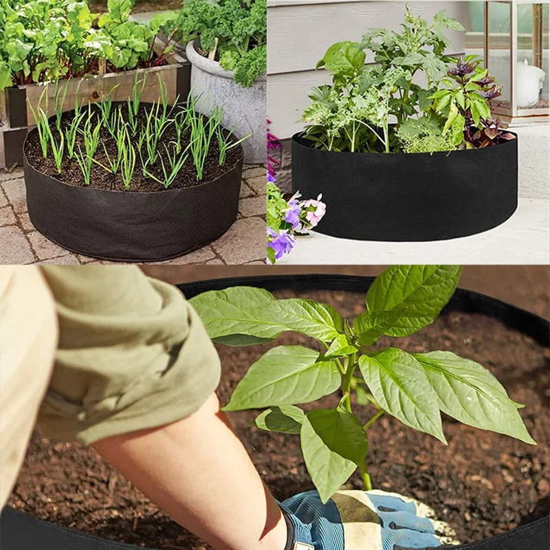 70x30cm big plant flower pots garden bed vegetable seeding grow bags pots plants flowers Planting growing Non-Woven fabric A4