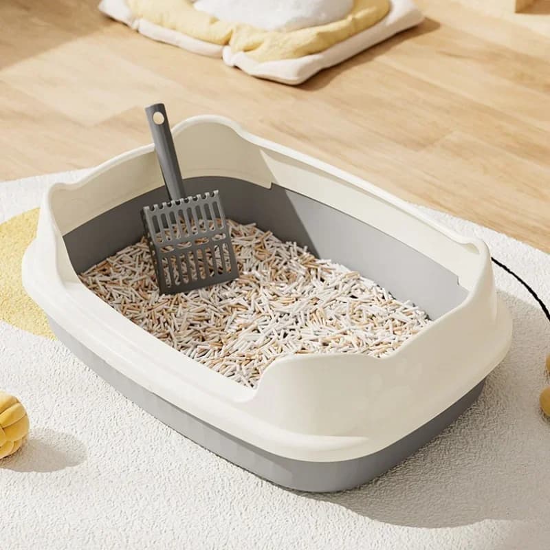 Lettiera Semichiusa Extra-Large Anti-Schizzi per Gatti, Toilette Grande per Gattini, Forniture per la Pulizia, Ciotola Grande per Escrementi di Gatto, Articoli per Animali Domestici