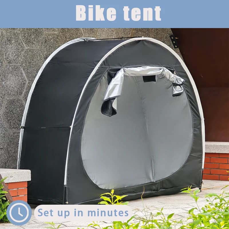 Thickened Oxford Cloth Portable Bike Shelter Private Travel Tent for Outdoor Hiking Cycling Camping And Travel