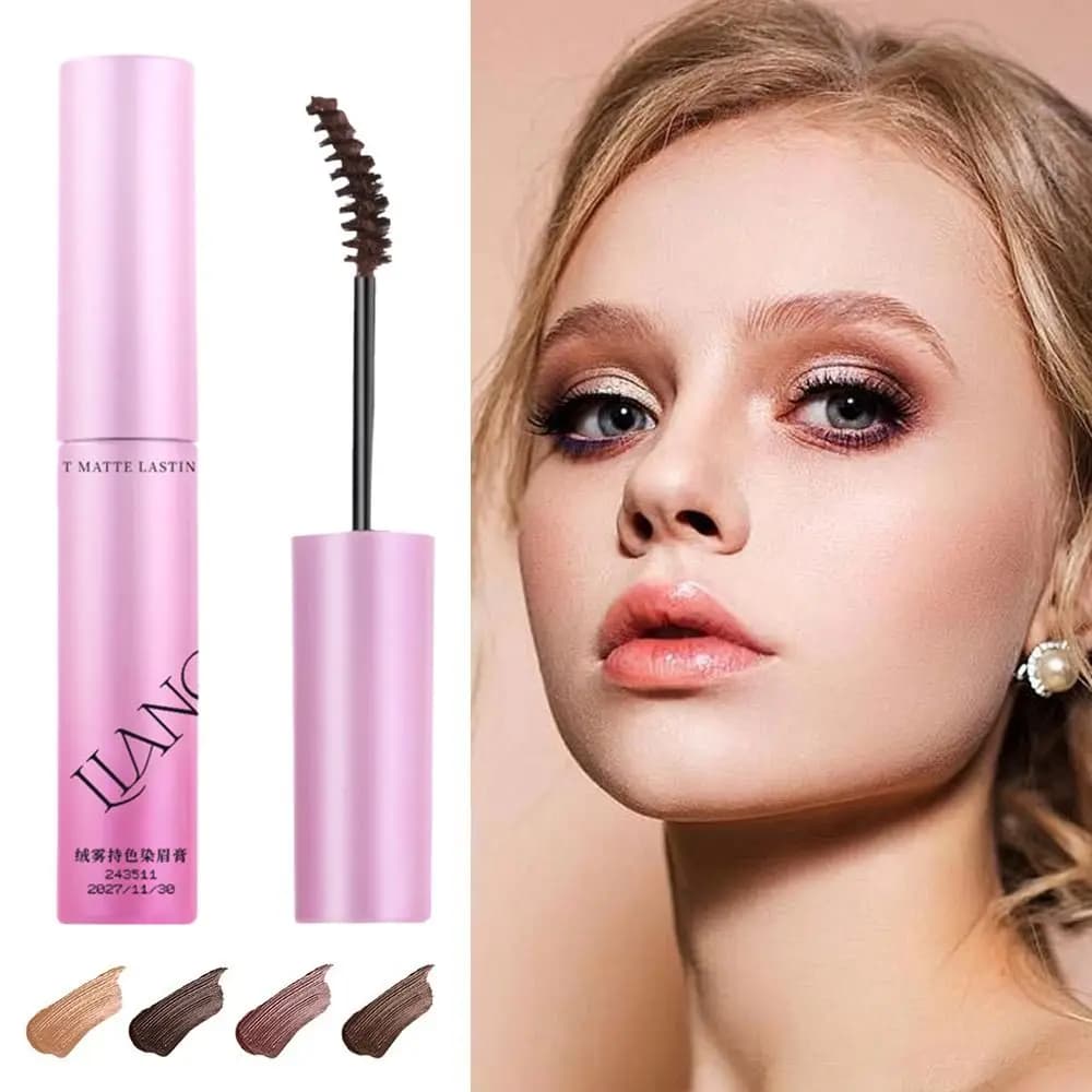 Natural Eyebrow Cream in 4 Colors, Long-lasting Eyelash Mascara, Waterproof, South-resistant, Non-Waterproof, for Women