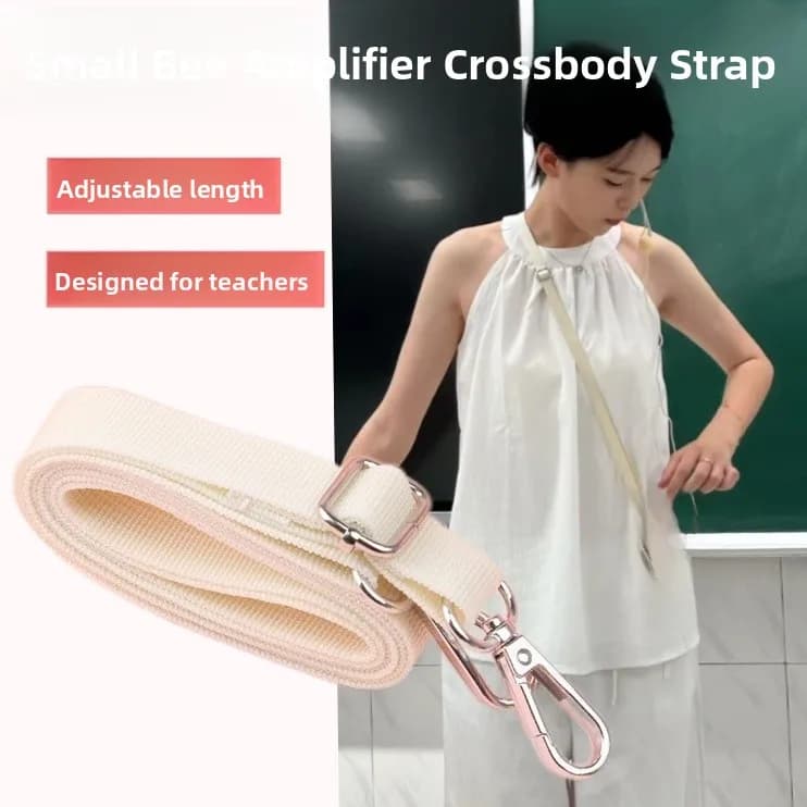 Borsa a tracolla regolabile con altoparlante a nido d'ape e tracolla per il trasporto del bambino, accessorio speciale per insegnanti per il trasporto di cellulare e acqua