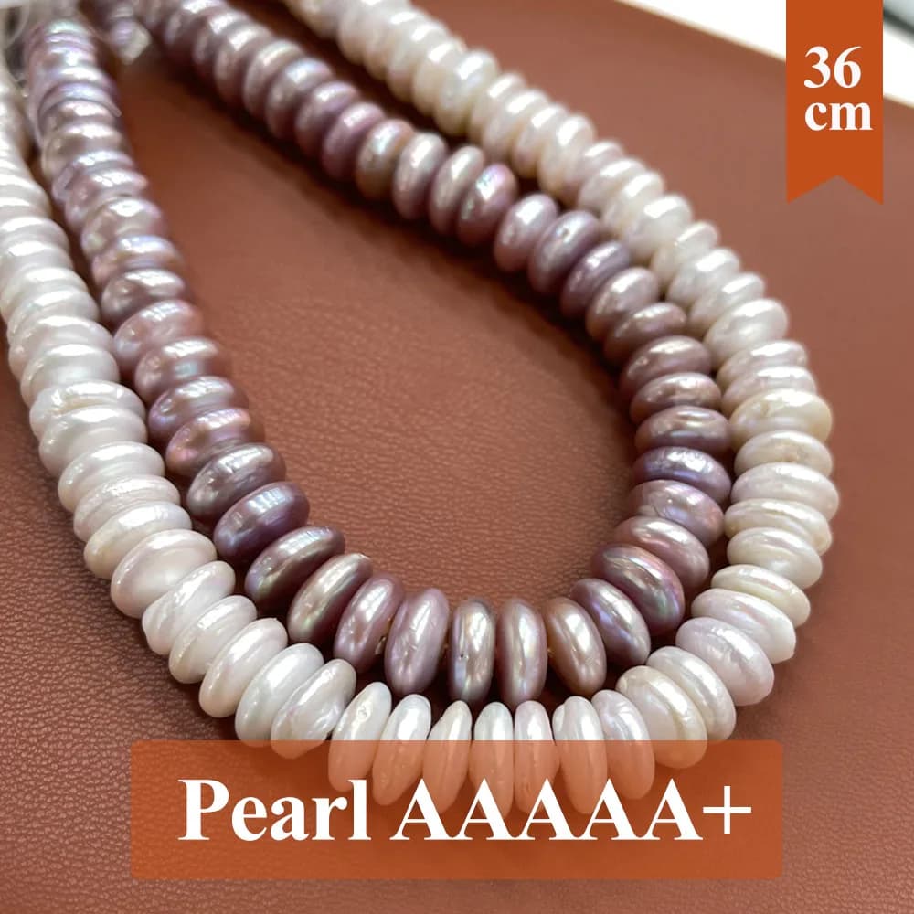 Perle Naturali d'Acqua Dolce 13-14mm, Forma a Bottone, Perle Barocche Sciolte per Creazione di Gioielli Fai-da-Te, Collane e Bracciali