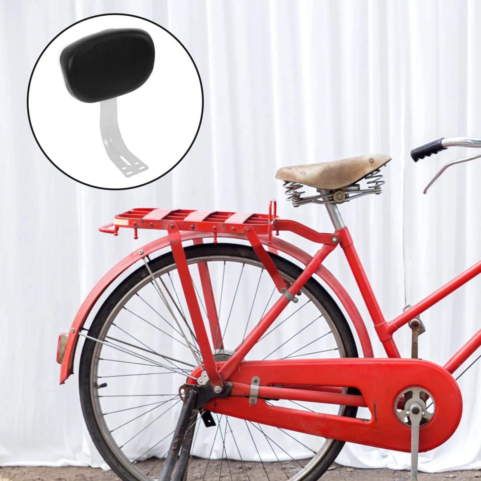 Cuscino Posteriore Ergonomico per Scooter, E-Bike e Moto, Supporto Lombare Compatto per una Guida Confortevole