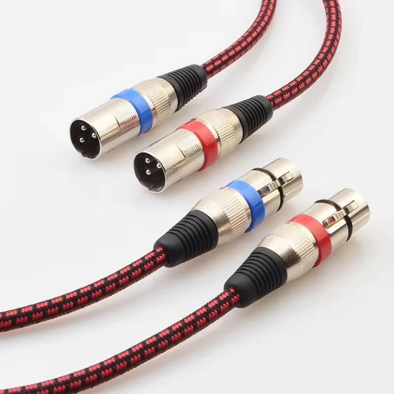 SILVER SAGE HIFI 2 core Pure Copper OFC shielding wire Female XLR to Male XLR jack Audio Cables Wire Line