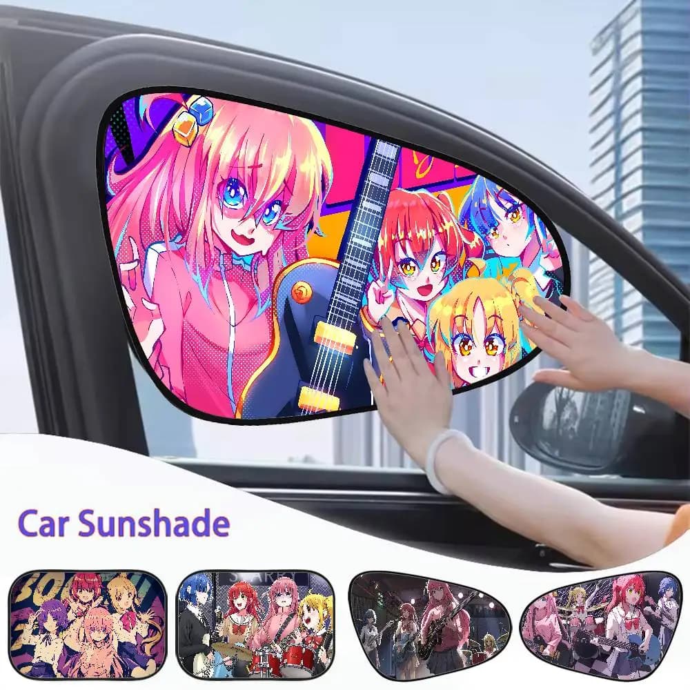 Anime Bocchi The Rock Parabrezza universale per auto Parasole Riflettore Pieghevole Copertura per finestra Protezione Isolamento Accessori auto