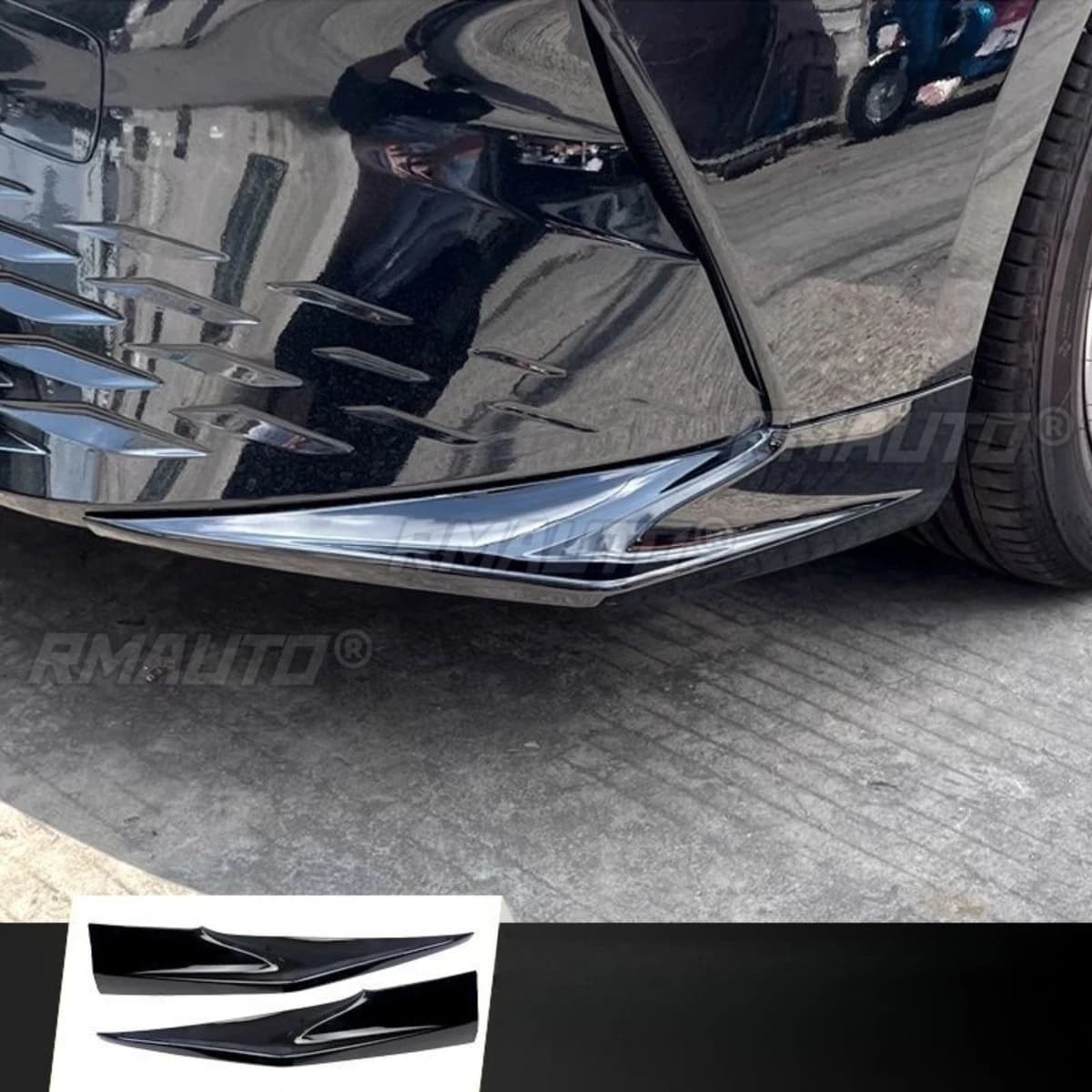 Car Front Bumper Splitter Diffuser Spoiler Body Kit For Toyota Camry 9th Gen 2024+ Bumper Protector Corner Trim Car Accessories