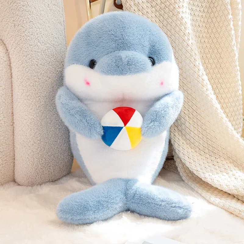Peluche Animali Marini Serie Ocean: Orso Marino, Foca, Delfino - Compagni di Sonno, Cuscini Decorativi, Regali