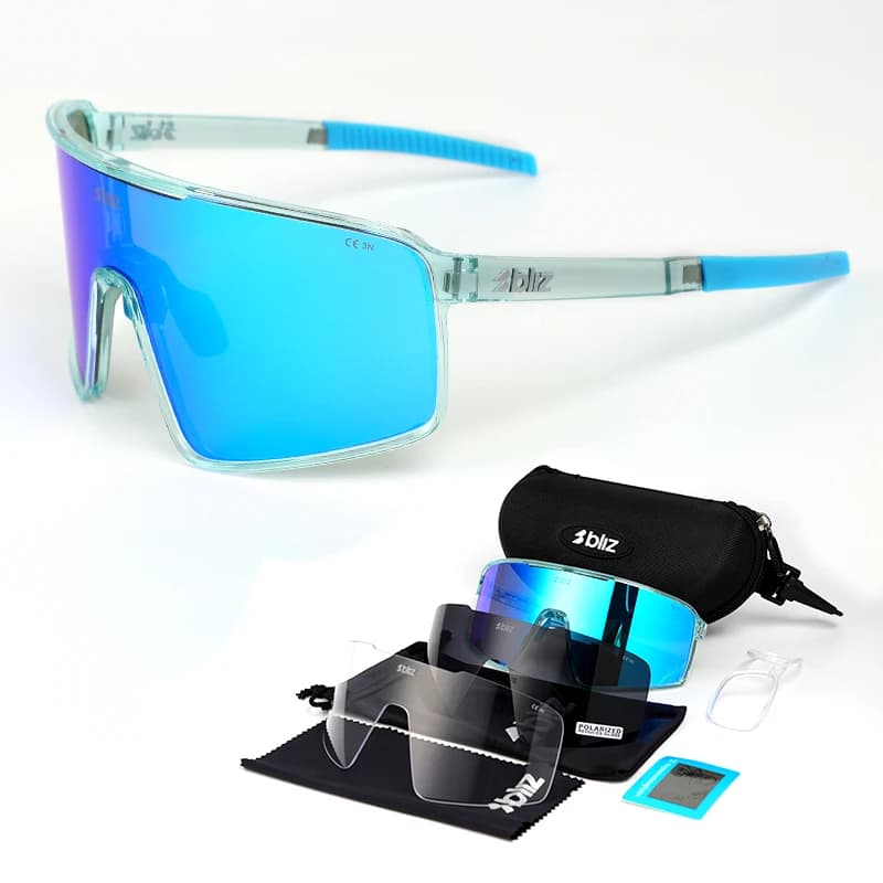 B BLiz Unisex Sport Sunglasses UV400 Cycling Glasses Lightweight Integrated Lens Windproof Protective Eyewear P001