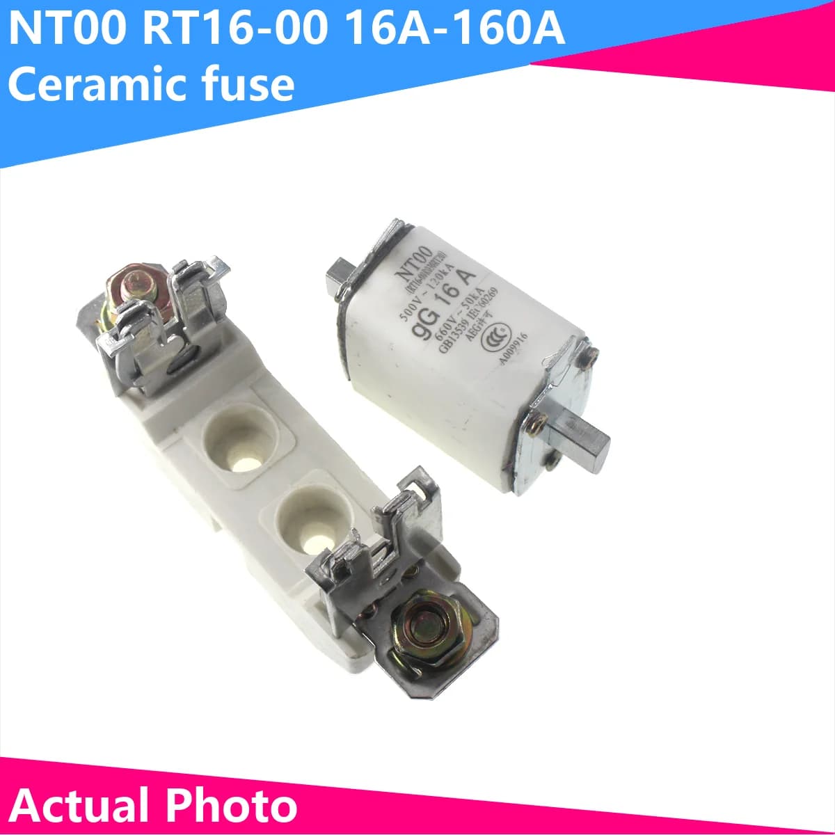RT16 fuse with fuse core 16-00 fuse NT00 16 32 40 50 63 80 100 125 160A
