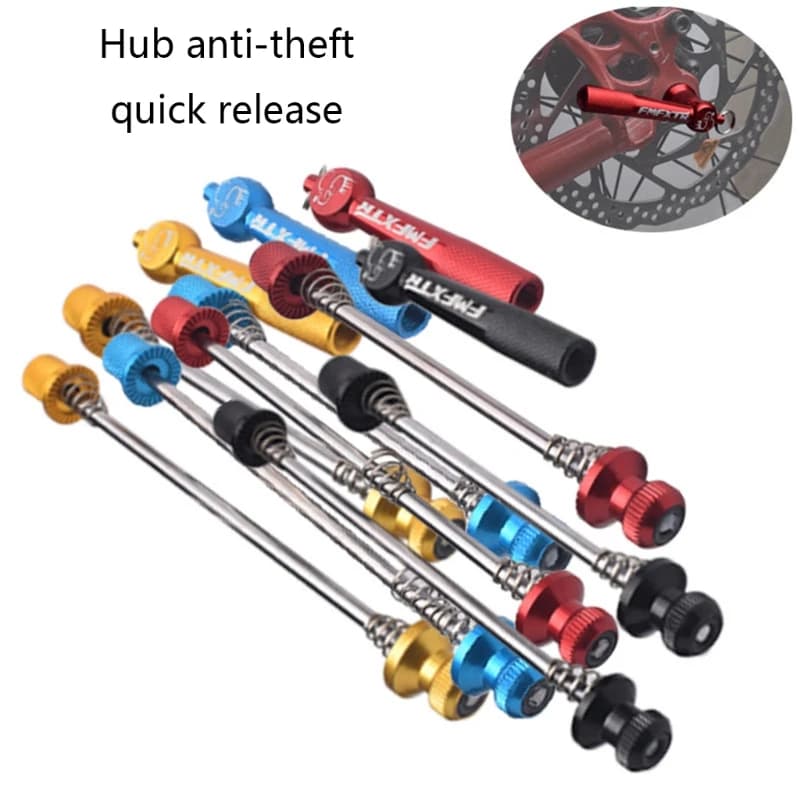 Spiedino di bloccaggio Antifurto Spiedini di bloccaggio sicuri a sgancio rapido Set Ruote da ciclismo Bloccaggio (Nero / Rosso / Blu / Oro)