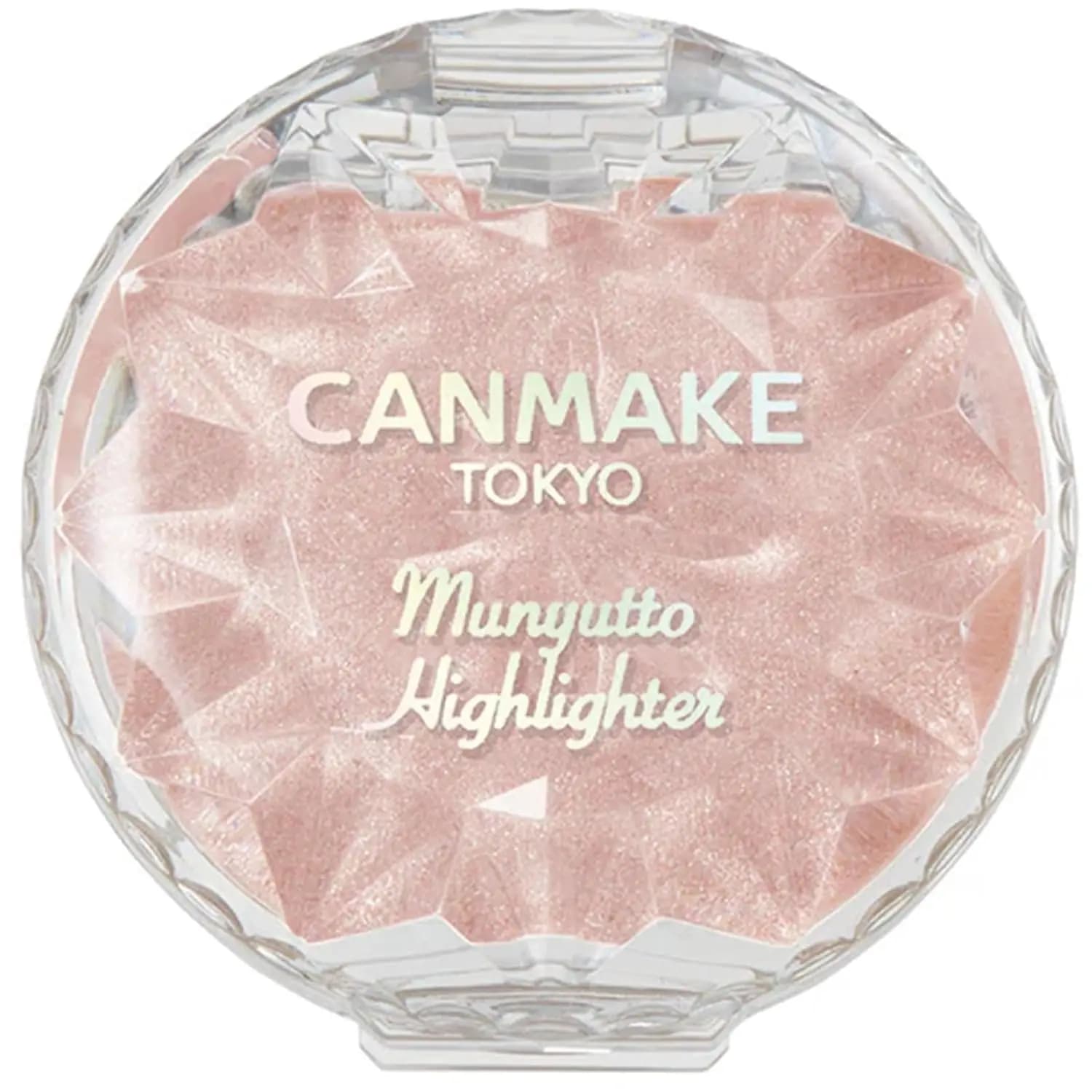Munyutto Highlighter Powder Compact - 0.13oz (3.8g) in 02 Quarzo Rosa, Trucco Effetto Luminoso Naturale