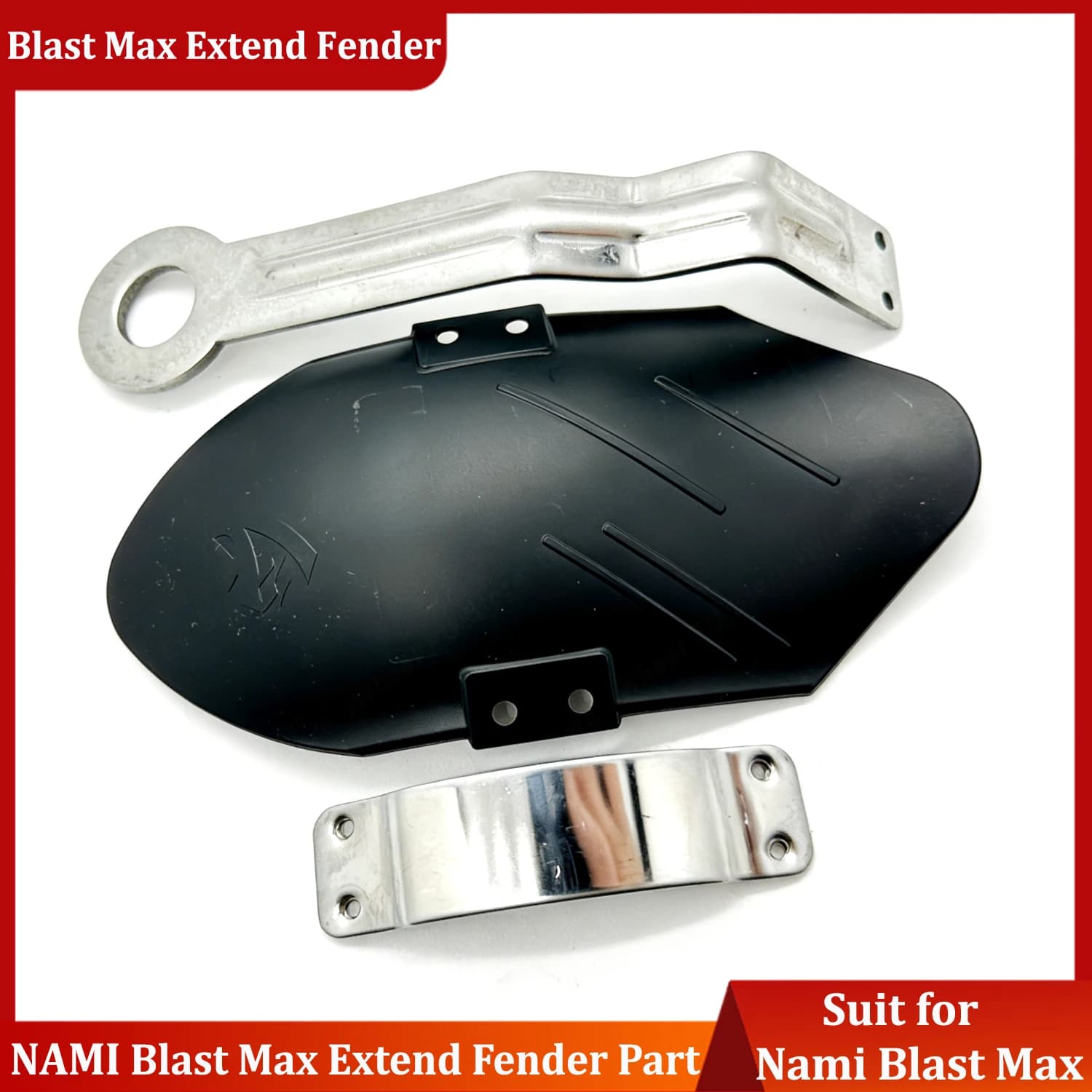 Parafango Originale Nami Blast Max Extend per Monopattino Elettrico Nami Blast, Resistente agli Schizzi di Fango, Parte di Ricambio per Parafango Esteso