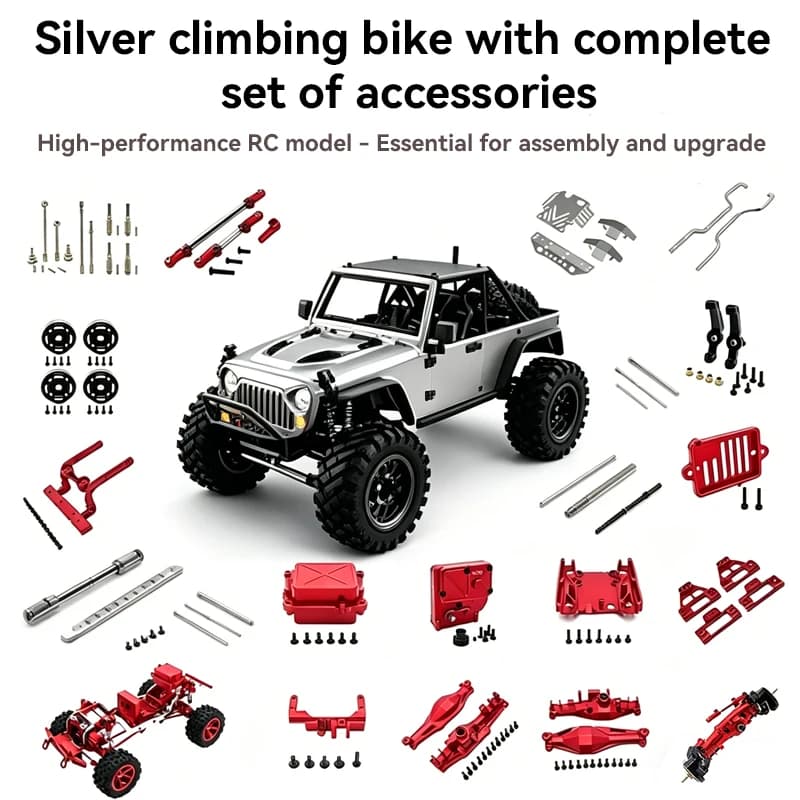 MJX Hyper Go H12Y Auto RC Telecomandata in Scala 1/12, Paraurti Anteriore, Torre Ammortizzatore, Accessorio di Modifica e Aggiornamento in Metallo Pesante