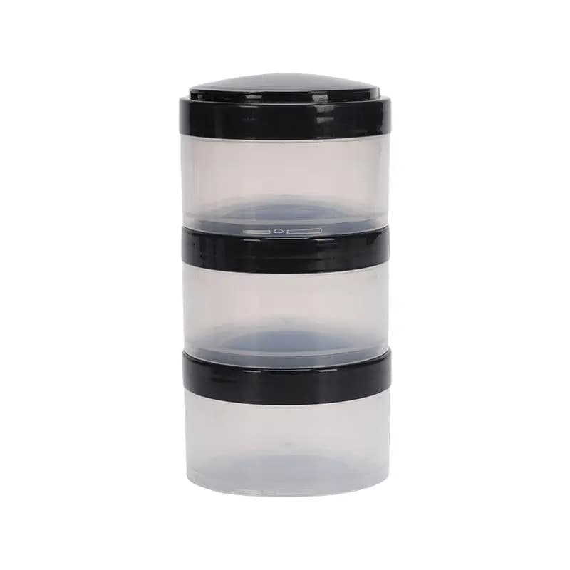 Contenitore Portatile per Integratori Fitness, Scatola per Proteine in Polvere, Contenitore da Viaggio, Piccolo Barattolo per Conservazione