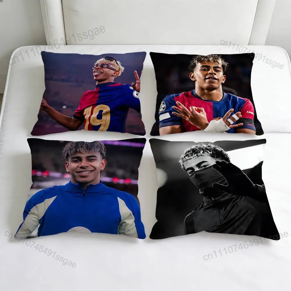 Superstars L-Lamine Y-Yamal Fashion Square Pillow Case Durable Throw Pillow Cover for Sofa Couch Chair