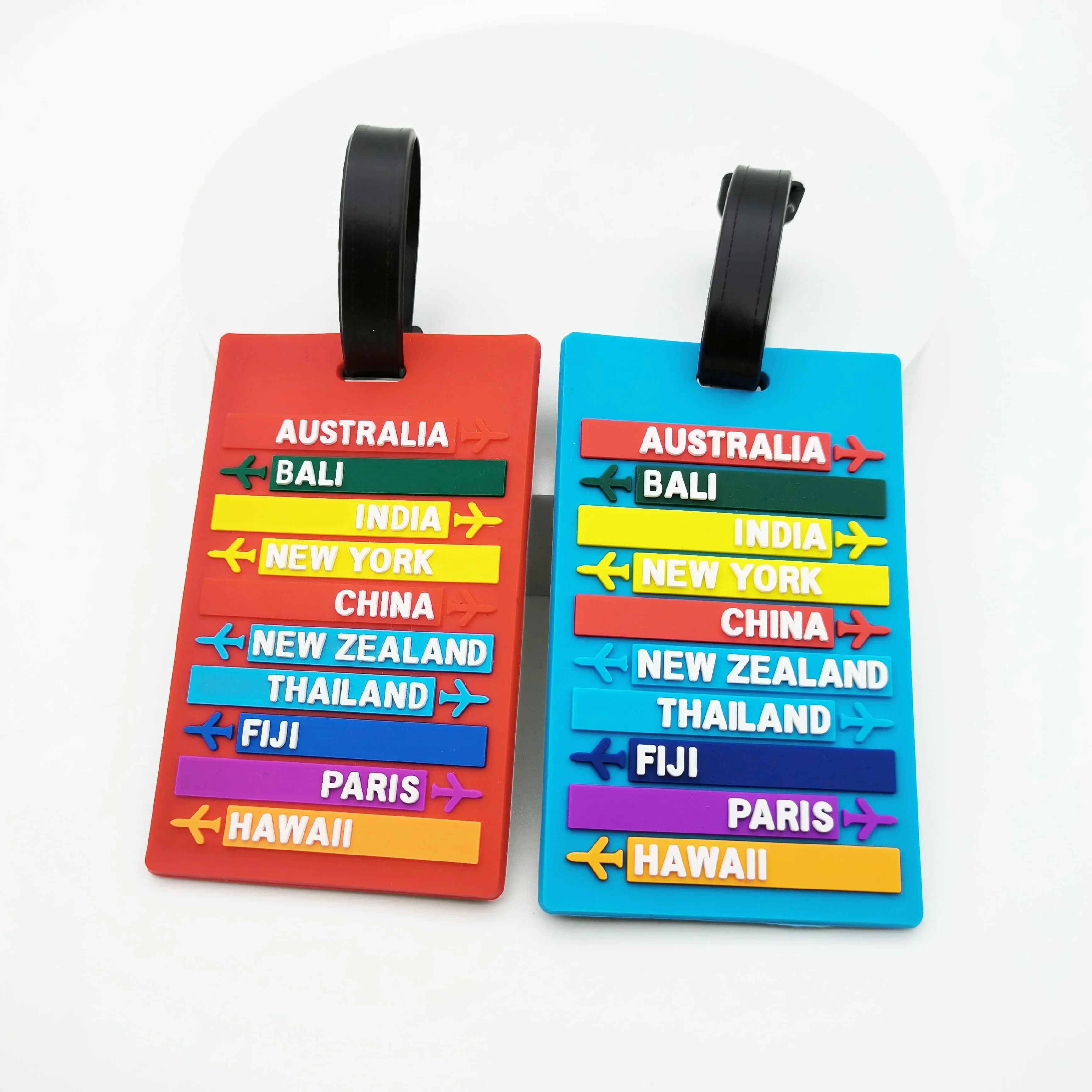 1 pz etichetta per bagagli da viaggio carino valigia etichetta per bagagli cartone animato ID indirizzo titolare etichetta per bagagli da viaggio accessori