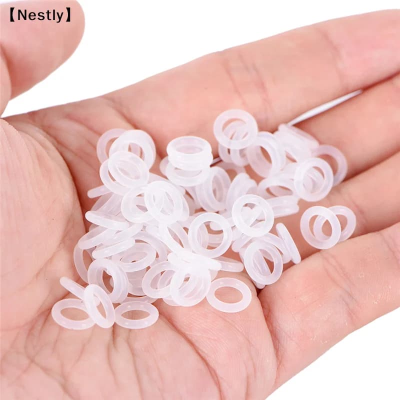 120 pezzi di smorzatori per interruttori O-Ring in gomma siliconica bianchi per tastiera Cherry MX〔Nest〕