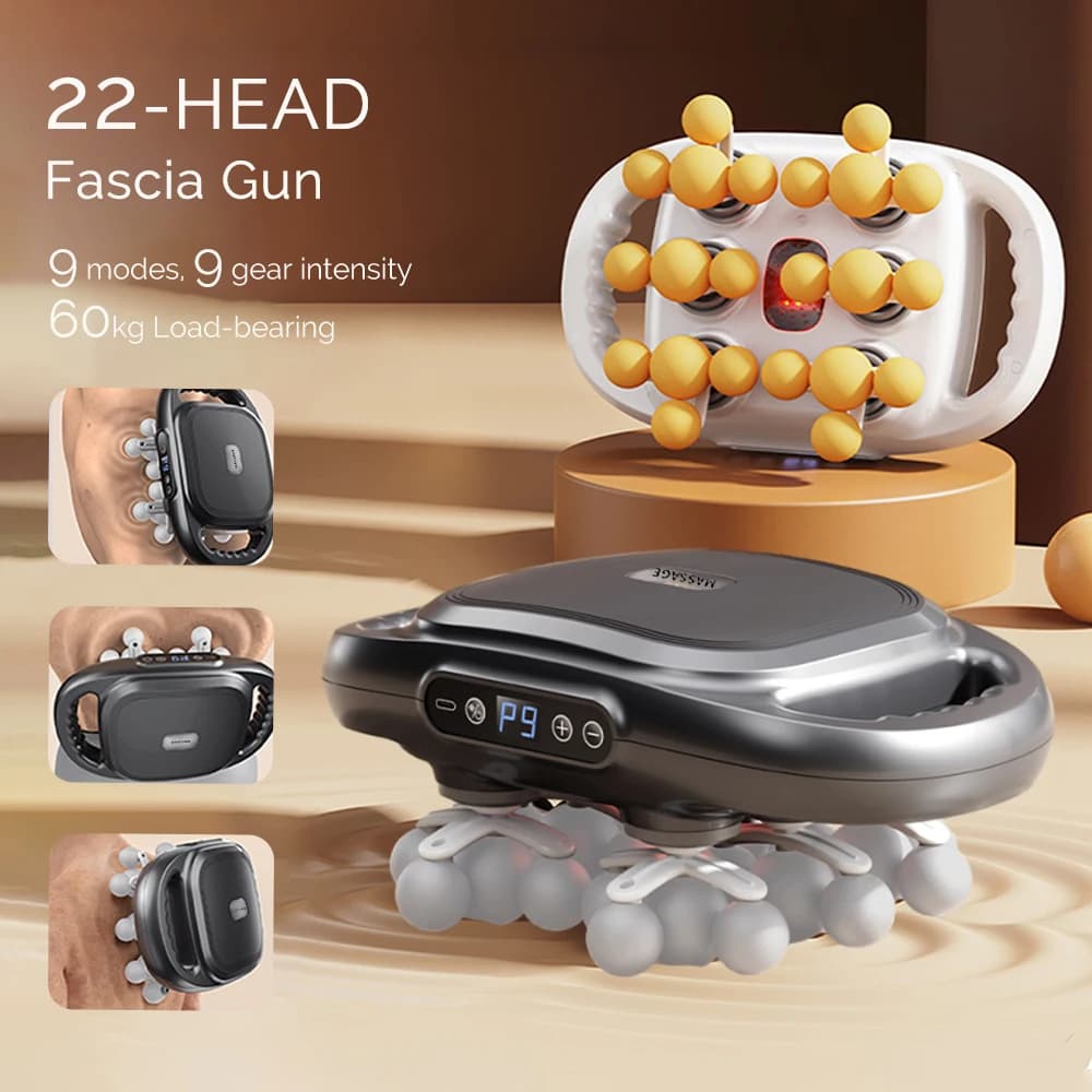 22-frequency massage gun for the body, back and waist massager, neck and shoulder massager, muscle massager