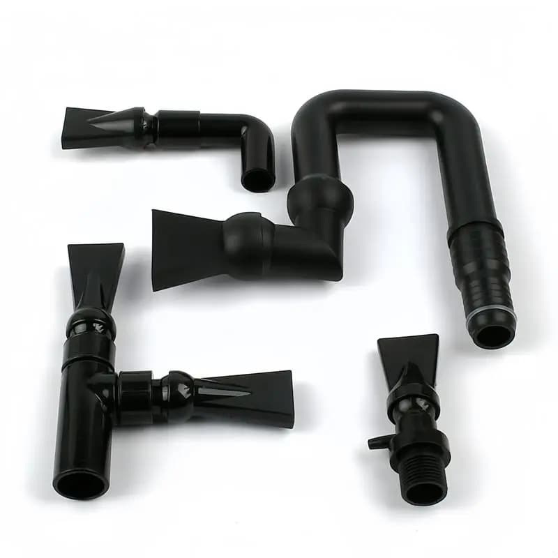 1 360 Grade Adjustable Duvet Bucket for Water Pump, Trumpet Style, Back Tube Sprayer for Aquarium