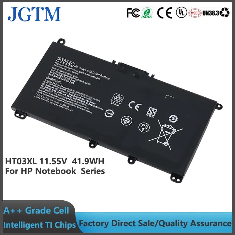 Batteria per Notebook JGTM HT03XL OEM per Computer H-P Pavilion 14-CE0025TU TPN-Q207/TPN-Q208/TPN-Q209/TPN-C135/TPN-