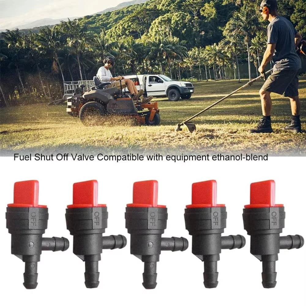5 Pezzi Rubinetto Carburante per Moto, Interruttore On-Off per Carburante, Valvola di Arresto Carburante per Moto, Quad, ATV, Accessori Auto