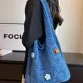 Viral Woven Bag For Women - 2026 New Artistic Knitted Yarn Beach Vacation Bag - Shoulder Crossbody Bag