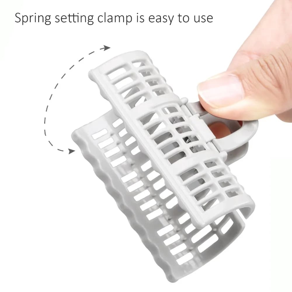 6Pcs Reusable Air Bangs Hair Roller Spring Clip Self Grip Air Bang Curlers Portable No Heat Hair Styling Tools DIY Hairdressing
