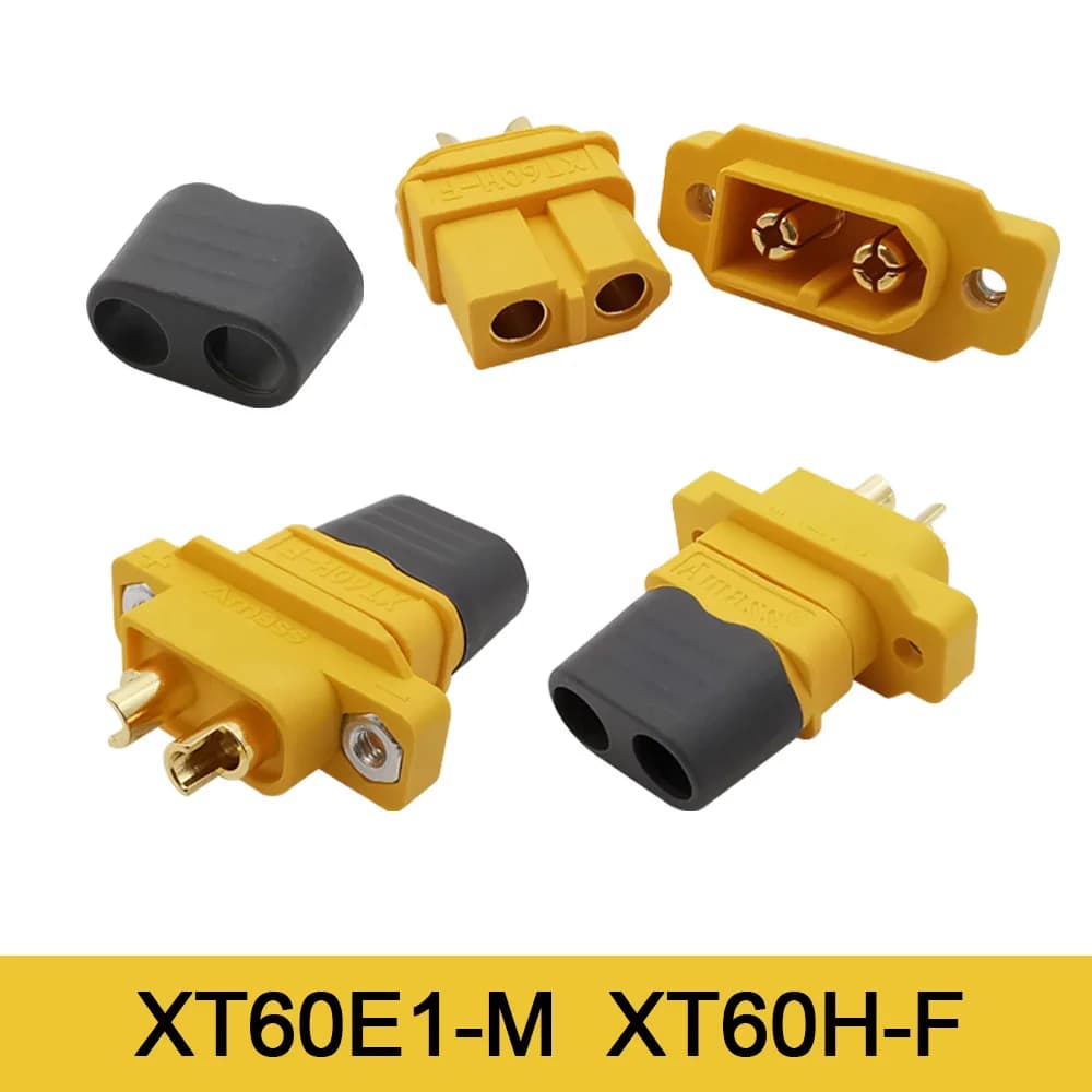 XT60E XT60H RC Lipo Batteria Maschio Femmina Connettori Proiettili con Alloggiamento Guaina XT60E1-M Spina di Alimentazione XT60H-F Jack RC Drone Adattatore