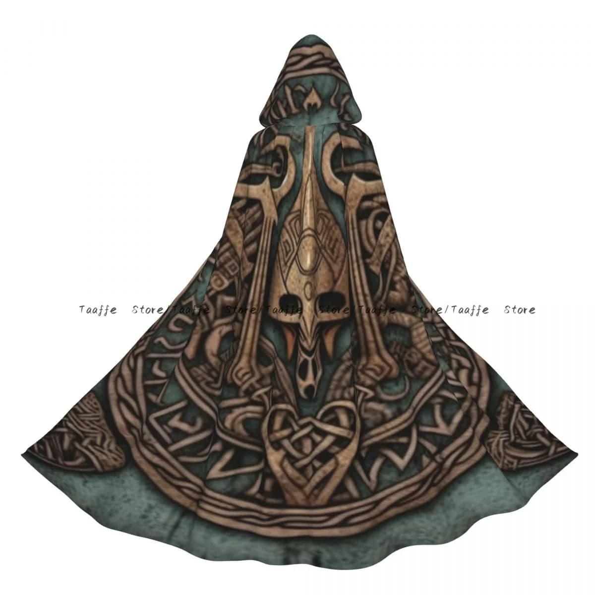 Adult Ancient Greek Background Cloak Cape Hooded Medieval Costume Witch Wicca Vampire Halloween Costume Dress Coat