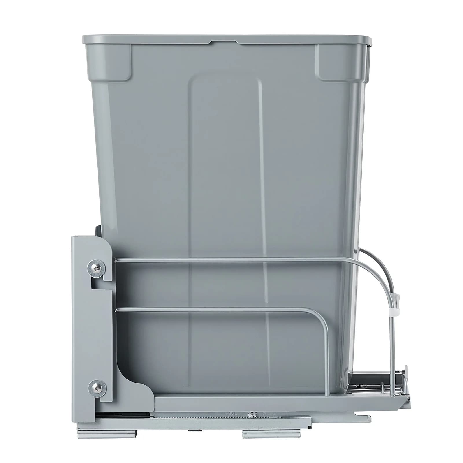 Pull-Out Trash Can for Kitchen Cabinets, 35 QT Waste and Recycling Bin, Under-Mount Garbage Container with Durable Metal Soft-Cl