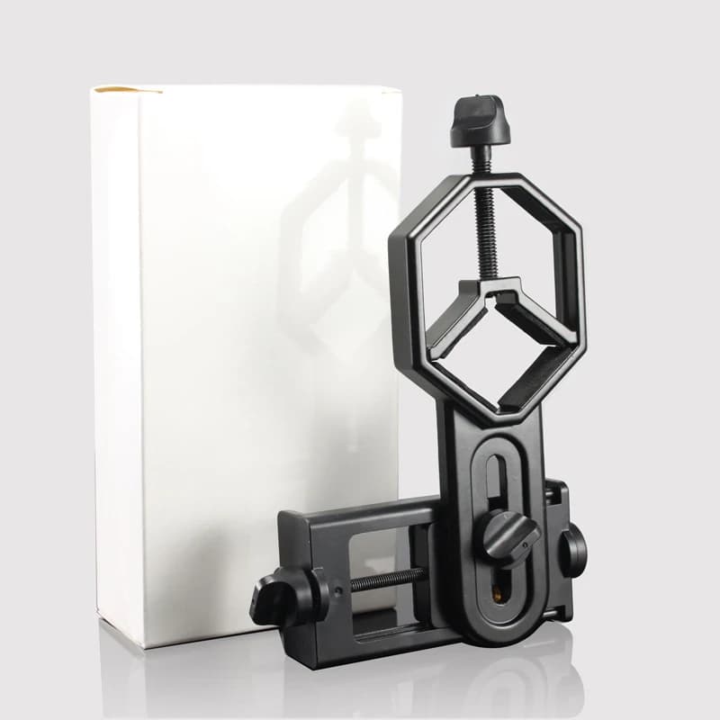 Adattatore per Cellulare con Morsetto a Molla, Accessori per Microscopio Monoculare, Adattatore per Telescopio, Clip per Telefono Cellulare, Supporto Accessorio