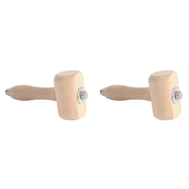 A60Z2X Martello in Legno per Lavorazione del Cuoio, Kit di Strumenti per Cucire il Cuoio (in Legno) May