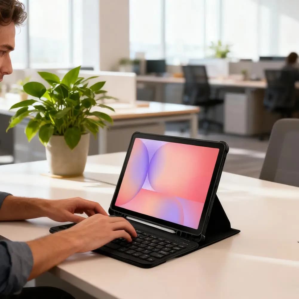 Cover per Tastiera per Xiaomi Pad 7 Pro Mi Pad 7 2024 con Porta Penna, Custodia Magnetica Rotante a 360° per Tablet, Accessori D6H2