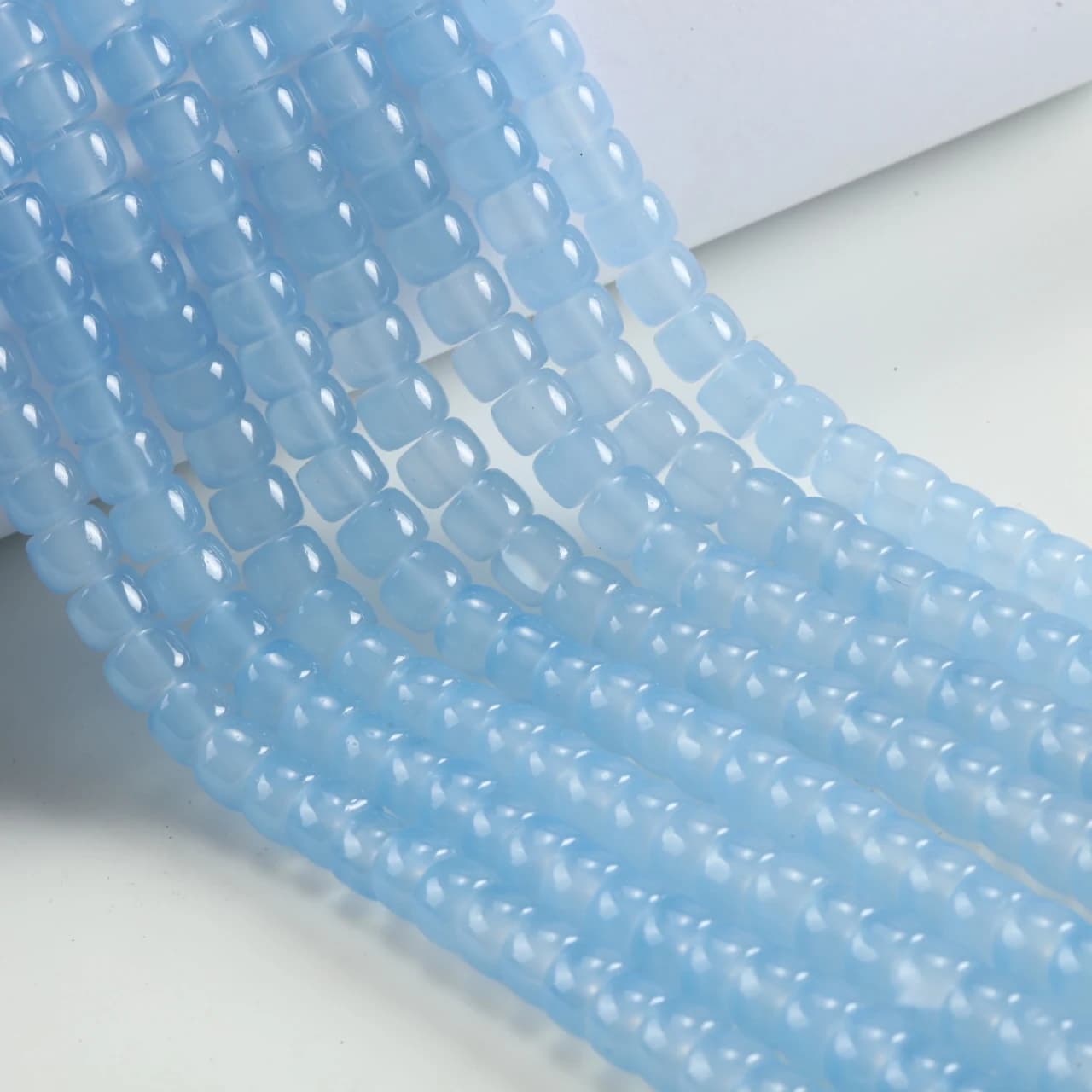 20-640 pz/lotto Perline di vetro cilindriche da 8 mm, distanziatori sfusi per la creazione di gioielli, accessori fai da te per collane e bracciali