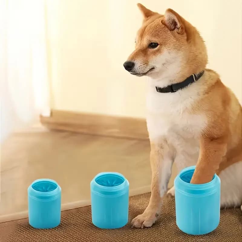 Strumento per il lavaggio delle zampe degli animali domestici, 1 pezzo, per cani di taglia media, tazza per il lavaggio delle zampe del cane, detergente per zampe di gatti, accessori per la toelettatura del cane, facile da usare e resistente