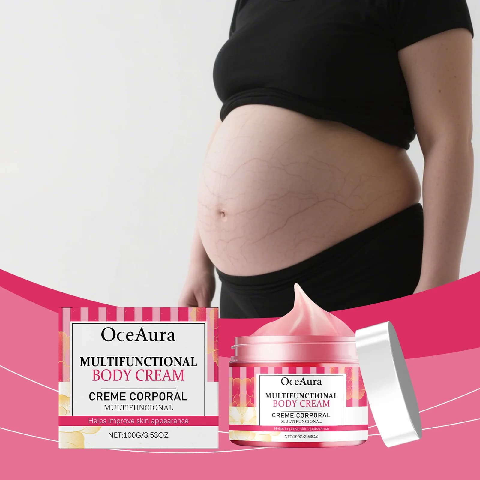 Crema per la cura della pelle, migliora l'elasticità della pelle, leviga e nutre, crema morbida e idratante