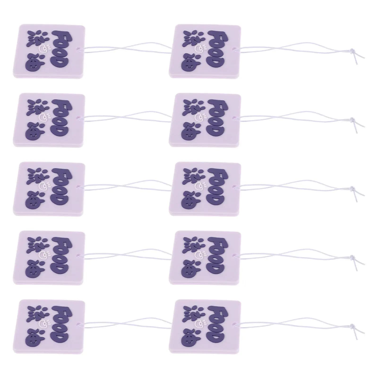 10Pcs Silicone Car Air Freshener Hanging Pendant Natural Scent Diffuser for Automotive Cabin Freshener Aromatherapy Fragrance