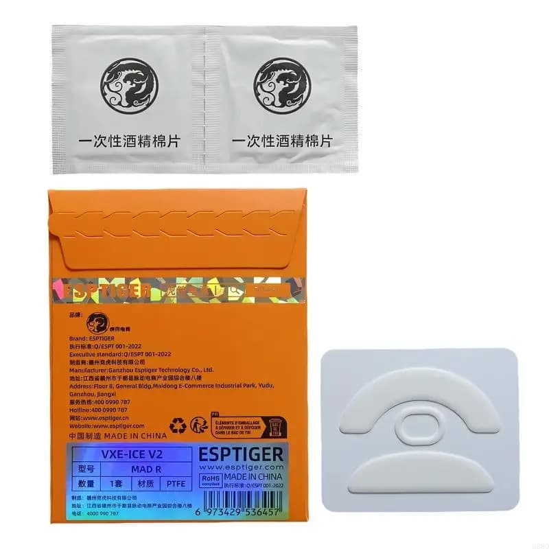 Espots PTFE mouse feet ICE mouse pads for VXE MAD R Accurate duration in the game Fluid slide H8WD