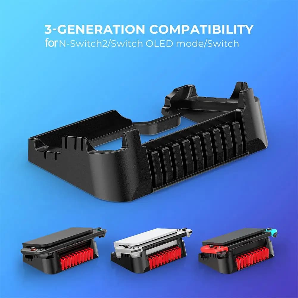 Host Storage Rack for Game Console for NS Switch2 Storage Support for Horizontal Support Switch/OLED Accessories