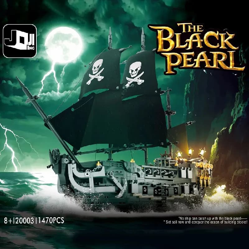 1470 pz Perla Nera Nave Pirata Building Blocks Set Navi Regalo Modulare Barca Pirata Mattoni Modello di Montaggio Kit Adulti Giocattolo FAI DA TE Regalo