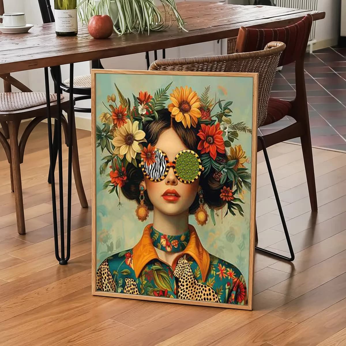 Oil Painting By Numbers Kits Women with flowers Drawing Canvas DIY Pictures By Numbers Home Decor