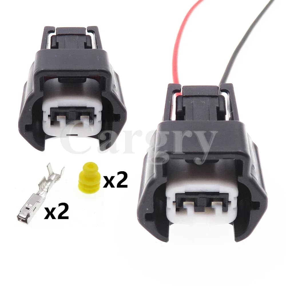 1 Set 2P 6189-0773 Presa per auto con montaggio AC con terminale e guarnizione in gomma Display automatico Connettore di cablaggio Spina impermeabile