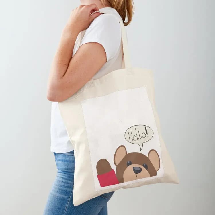 Ciao Teddy! Borsa tote, borse riutilizzabili per la spesa, borse personalizzate, borsa tote da donna, borsa tote da uomo
