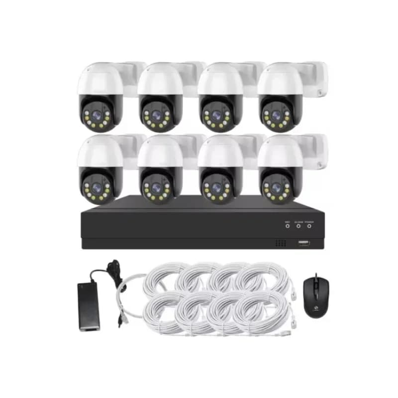 Sistema di Sicurezza CCTV Domestico 2026 5MP 4CH 8CH, Telecamere di Sorveglianza IP con Supporto NVR PoE a 8 Canali