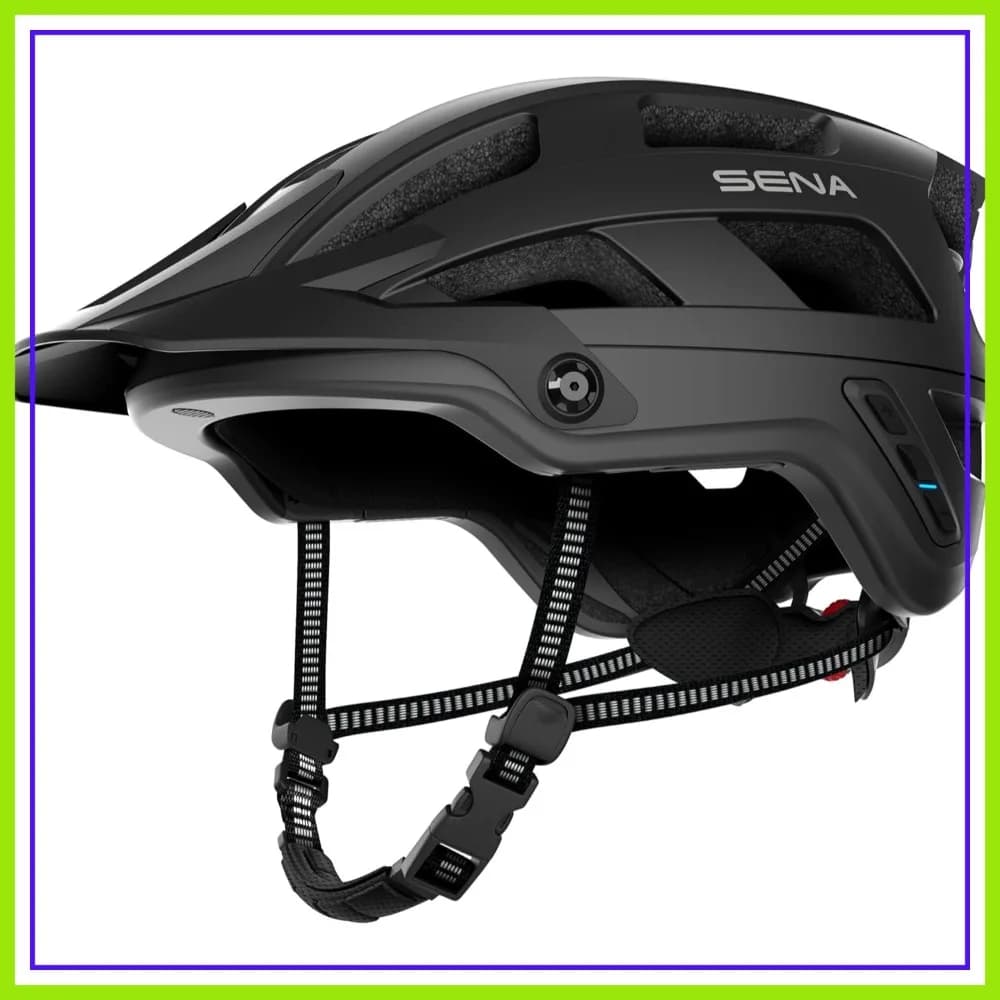 Casco da Mountain Bike con Interfono Bluetooth Mesh e Luce Posteriore, Comunicazione a 4 Vie