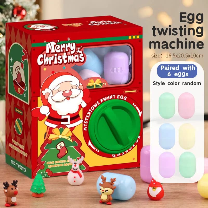 Children's Fun Animal Egg Twister Machine Blind Box Baby Scratching Machine Capsule Toys Christmas Doll Claw Machine for Kids