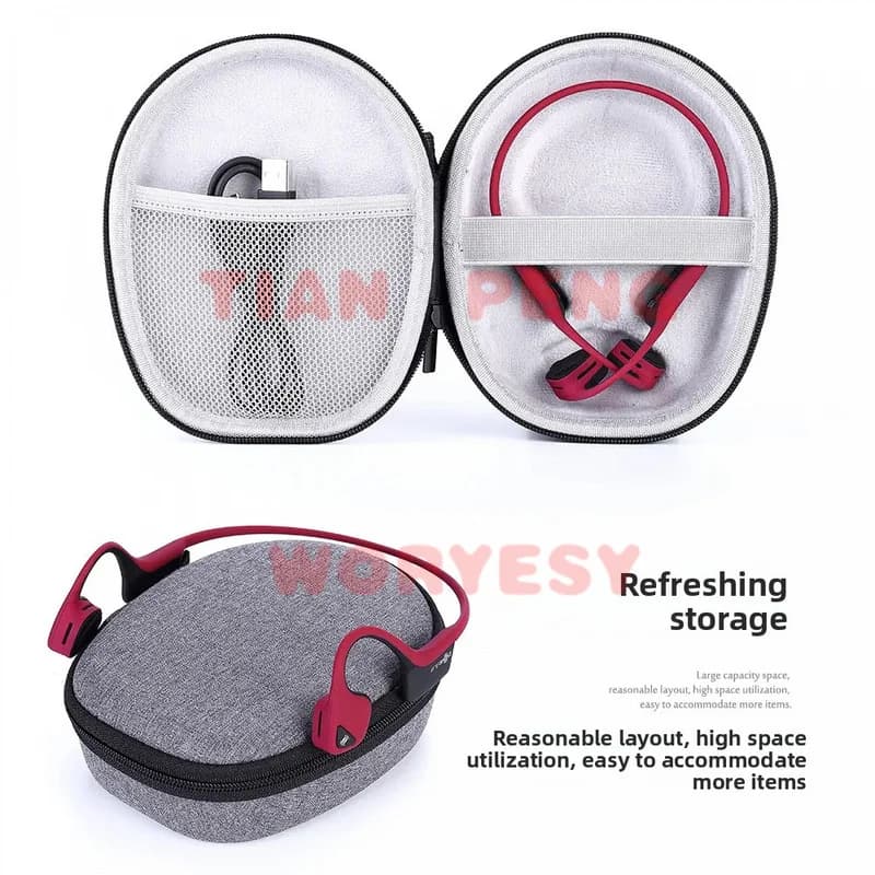 WYORESY dual functional protective kits for Philips TAN6605 headphones integrate shell defense and compact storage