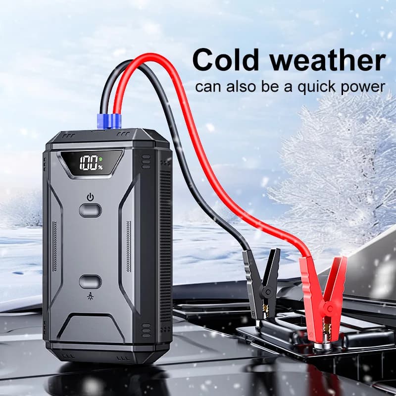 Batteria per auto Avviatore di emergenza Display digitale Caricatore portatile per batteria per auto 26800mAh Accumulatori e caricabatterie di emergenza