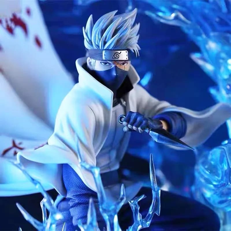 Statuetta Action Figure Anime Naruto GK di 23cm, Hatake Kakashi, Modellino in PVC, Ornamento da Scrivania, Regalo di Compleanno